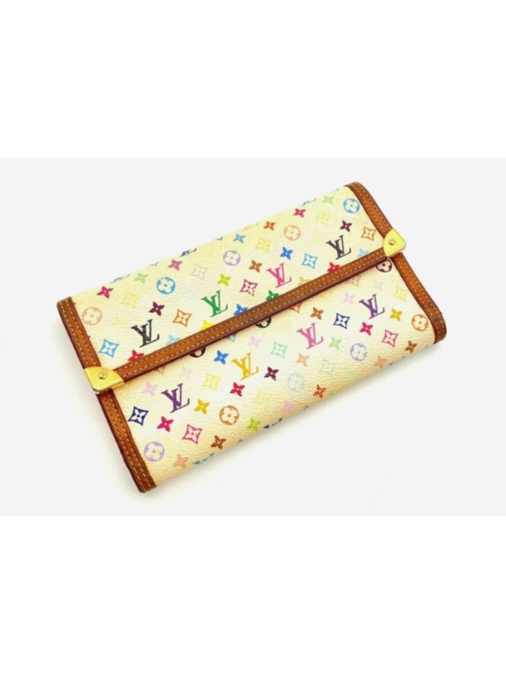 Louis Vuitton X Takashi Murakami White and Multi Color Monogram - Picture 15 of 16